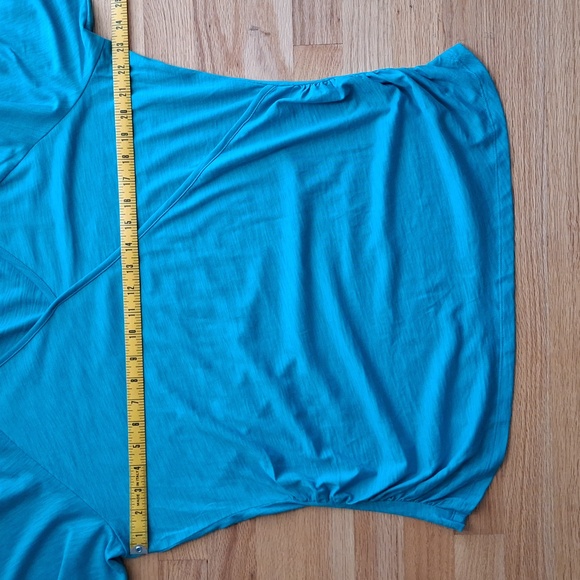 Belle Kim Gravel Top in Teal XL - Picture 4 of 10